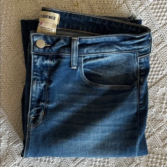 L'AGENCE Ruth Straight-Leg Jean in Cambridge Sz 32 - Picture 12 of 13